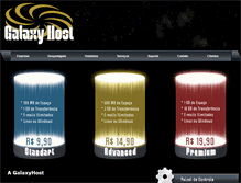 Tablet Screenshot of galaxyhost.com.br